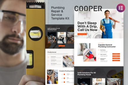 Cooper - Plumbing Repair Service & Maintenace Template Kit