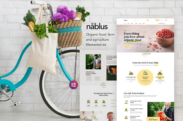 Nablus – Organic Food & Agriculture Template Kit