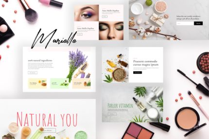 Marielle - Cosmetics and Beauty Shop Elementor Template Kits