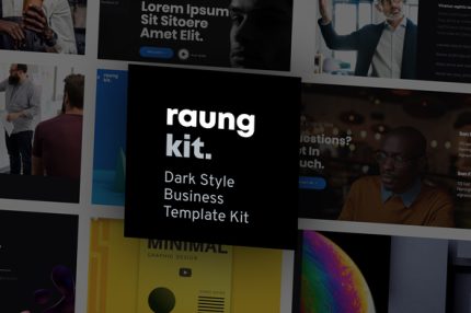 Raung - Dark Style Business Elementor Template Kit