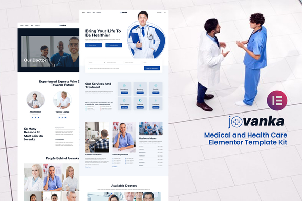 Jovanka – Medical and Health Care Elementor Template Kit