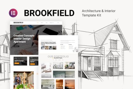 Brookfield - Architecture & Interior Design Template Kit