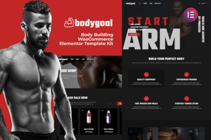 Body Goal - Body Building WooCommerce Elementor Template Kit