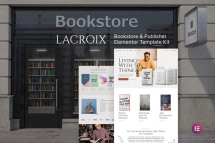 LaCroix - Author & Publisher Elementor Template Kit