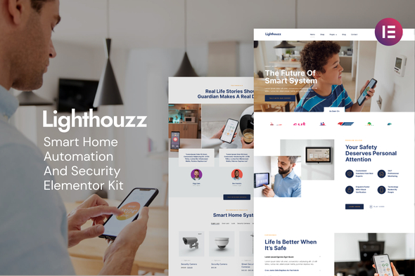 Lighthouzz – Smart Home & Security Elementor Template Kit