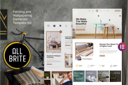Allbrite - Painting & Wallpapering Elementor Template Kit