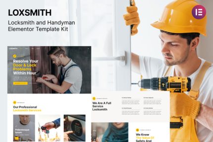 Loxsmith - Key & Locksmith Services Elementor Template Kit
