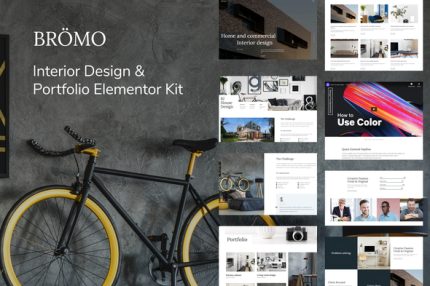 Bromo - Interior Design Portfolio Template Kit