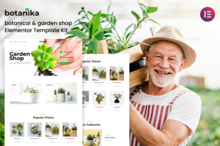 Botanika - Botanical Garden Shop Elementor Template kit