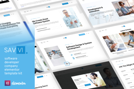 Savvi - Software Developer Company Elementor Template Kit