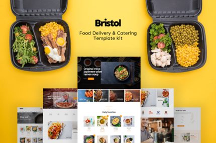 Bristol - Food Delivery & Catering Elementor Template Kit