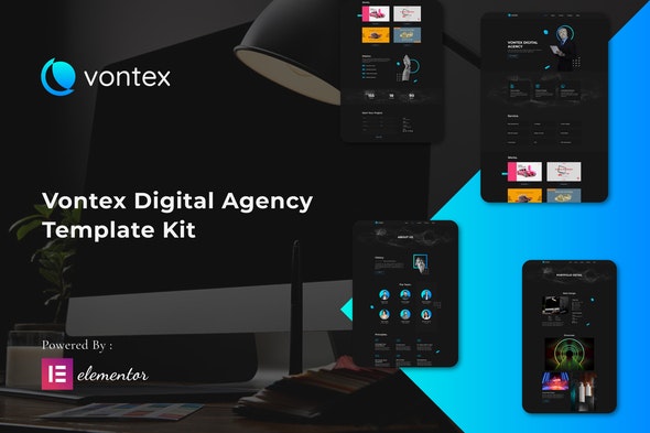 Vontex – Digital Agency Elementor Template Kit
