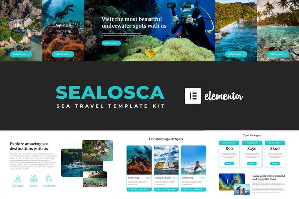 Sealosca – Sea Adventure Travel Template Kit