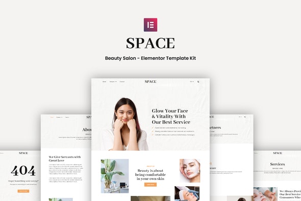 Space – Beauty Salon Elementor Template Kit