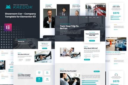 Kredok - Car Showroom Elementor Template Kit