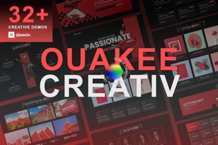Ouakee - Creative Company & Professional Portfolio Elementor Template Kit