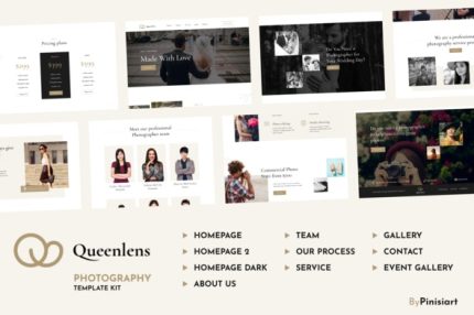 Queenlens - Photography & Event Elementor Template Kit