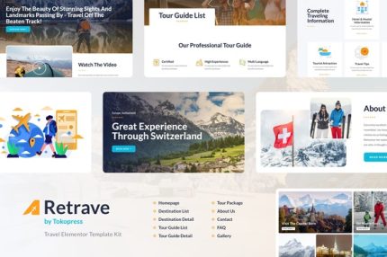 Retrave - Travel Elementor Template Kit