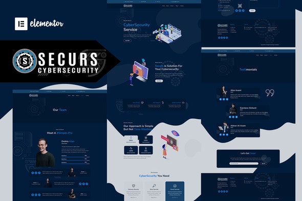 Securs – Cyber Security Service Elementor Template Kit