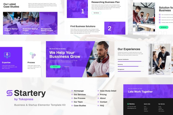 Startery – Business & Startup Elementor Template Kit