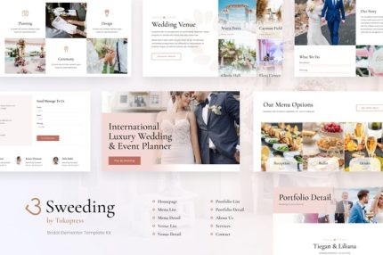 Sweeding - Wedding Elementor Template Kit