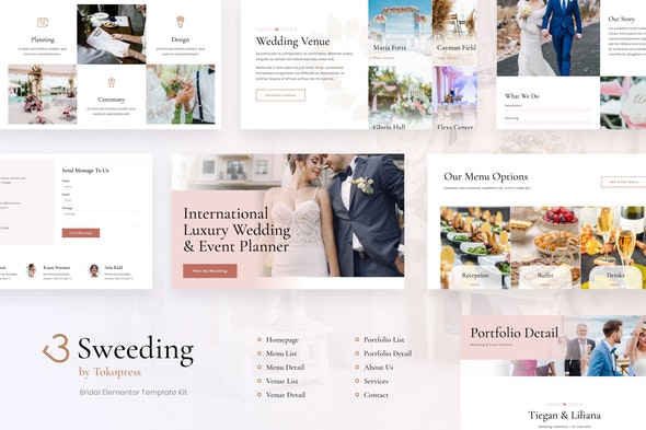 Sweeding – Wedding Elementor Template Kit
