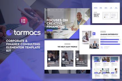 Tarmacs - Corporate & Finance Consulting Template Kit