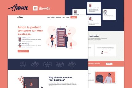 Aman - Multipurpose Elementor Template Kit