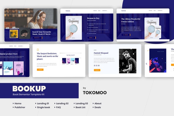 Bookup – Book Store Elementor Template Kit