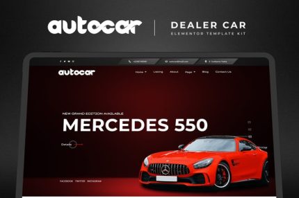 Autocar - Car Dealer Elementor Template Kit