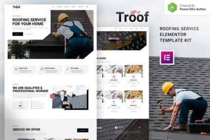Troof - Roofing Service Elementor Template Kit