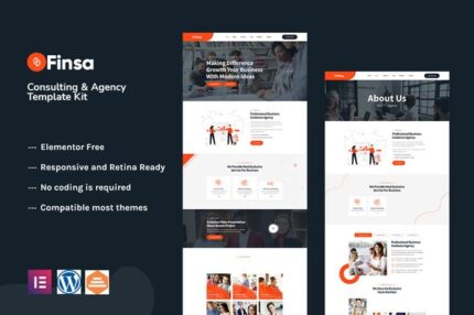 Finsa - Consulting & Agency Elementor Template Kit