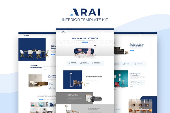 Arai – Interior & Furniture Elementor Template kit
