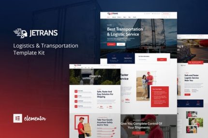Jetrans - Logistics & Transportation Elementor Template Kit