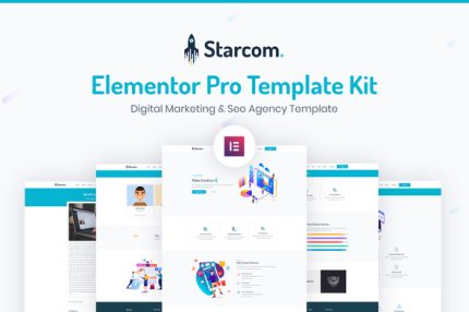 Starcom - Saas & Startup Elementor Template Kit