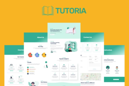 Tutoria - Education & Online Courses Elementor Template Kit