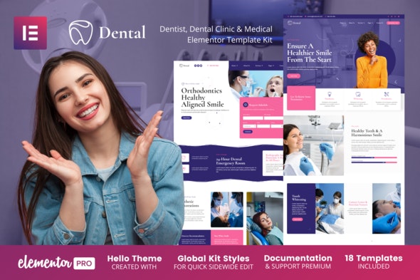 Dental – Dentist Clinic & Medical Elementor Template Kit
