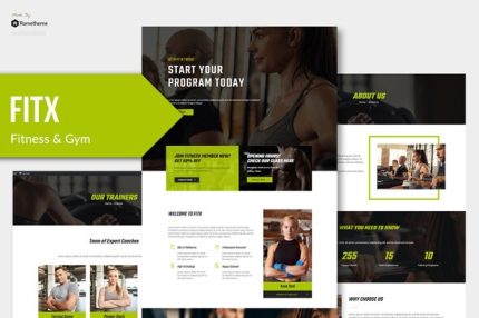 Fitx - Fitness & Gym Elementor Template Kit