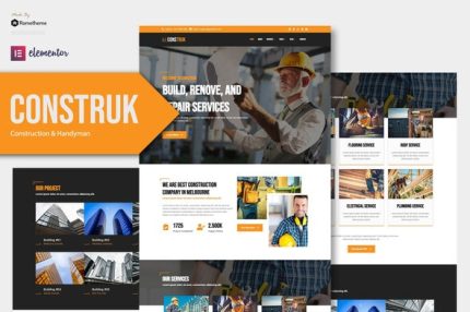 Construk - Construction Elementor Template Kit
