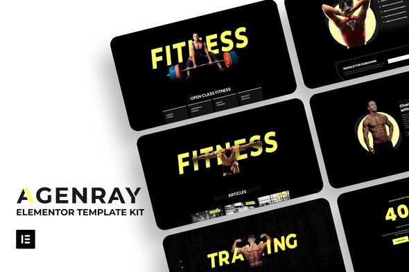 Agenray – Gym Elementor Template Kit