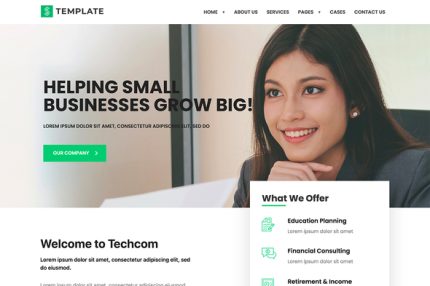 Techcom - Consulting Elementor Template Kit
