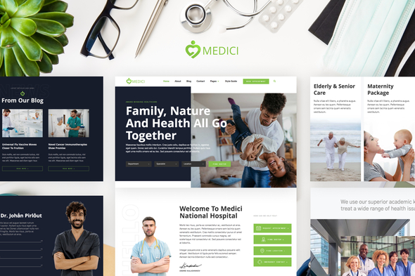 Medici - Hospital & Health Services Elementor Template Kit
