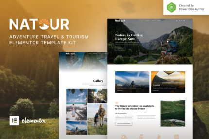 Natour - Adventure Travel & Tourism Elementor Template Kit
