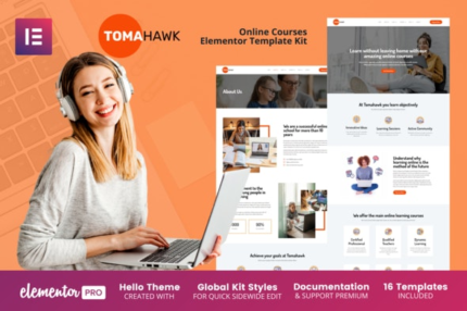 Tomahawk - Online Courses Elementor Template Kit