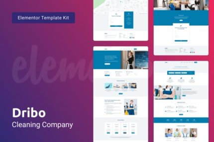 Dribo - Cleaning Company Template Kit for Elementor