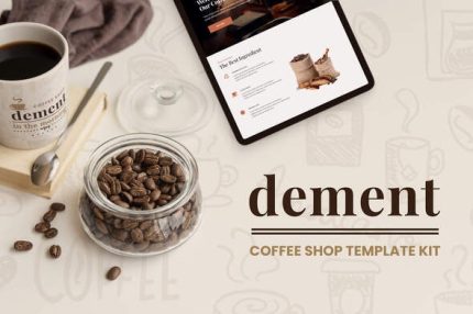 Dement - Coffee Shop Elementor Template Kit
