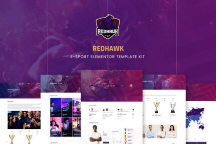 Redhawk - Esports Elementor Template Kit