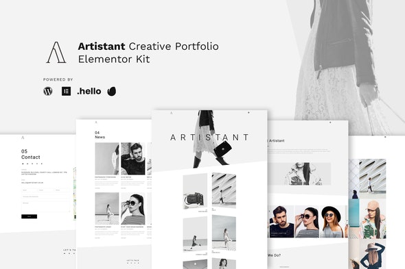 Artistant – Creative Photography Portfolio Elementor Template Kit