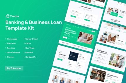 Credia - Banking & Business Loan Elementor Template Kit