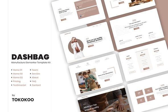 DashBag – Fashion Store Elementor Template Kit